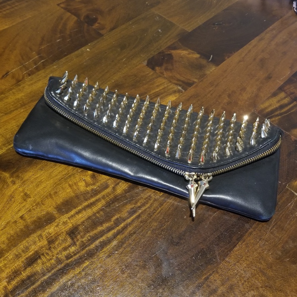 Henri Bendel spiked clutch